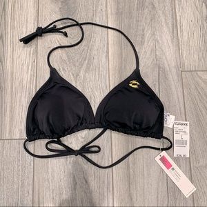 Billabong Triangle Bikini Top, Large in Black
